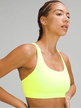 lululemon athletica Neon Light Green Energy Bra